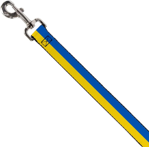 Dog Leash Ukraine Flag, Continuous 6 Feet Long, 0.5 Inch Wide