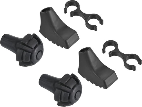 PATIKIL Trekking Pole Tips Accessories Set, 6 Pack Cane Hiking Stick Tip Protectors for Outdoor Climbing
