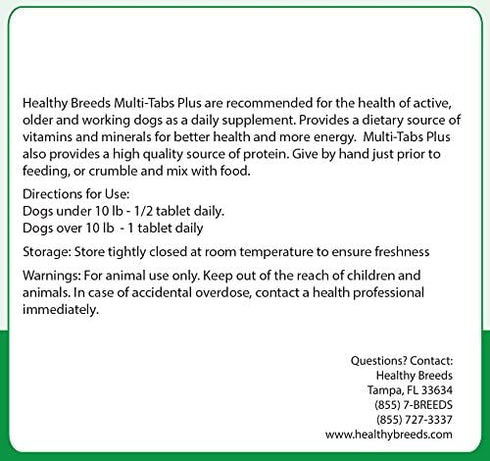 Healthy Breeds Dachshund Multi-Tabs Plus Chewable Tablets 180 Count