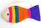 Meco Cat Scratch Pad, Creative Fish Shaped Claw Scratcher Toy with Hanging Rope for Wall or Floor Use
