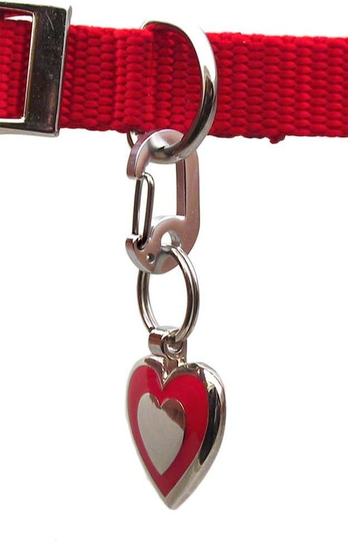 LuckyPet Klippy Pet Tag Quick Clips, Efficient Pet Tag Clips for Collars, Easy Attachment and Removal - Pink, 2 Pack