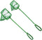 2 Pcs Small Aquarium Fish Nets, Large Fish Tank Nets with Plastic Handle for Maintenance