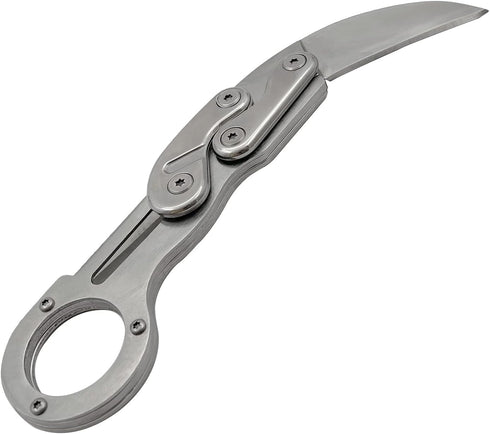 Outdoor Mini Camping Survival Knife with Stainless Handle, Multifunction Tactical Rescue Tools for Hunting