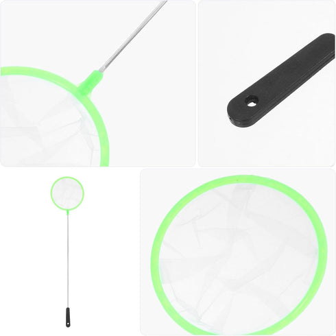 5pcs Toyvian Aquarium Fish Tank Net Fine Mesh Shrimp Fishing Net Plastic Small Fish Tank Tool for Aquarium Cleaning