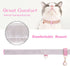 PetsHome Bling Rhinestones Cat Collar, Premium PU Leather with Pendant Adjustable Collars for Big Cat and Small to