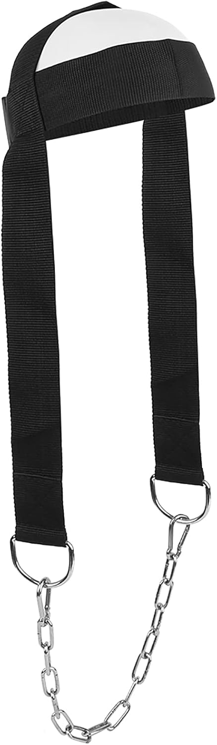 Heads Neck Trainer - Harness Belt for Neck Exerciser, Shoulders Load Strength Training with Adjustable Strap