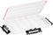 Plano Waterproof 3700 Stowaway Tackle Box - Durable with Adjustable Dividers, Clear/Red