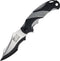 USA Xtreme MX-A801GY Spring Assist Folding Knife, Two-Tone Half-Serrated Blade, Black and Grey Handle
