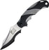 USA Xtreme MX-A801GY Spring Assist Folding Knife, Two-Tone Half-Serrated Blade, Black and Grey Handle
