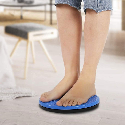 Twisting Waist Disc, Body Shaping Twisting Boards Waist Aerobic Exercise Fitness Slim Machine Rotating Board Female Twister Exercise Sports Equipment (Big Round Beads(Black)) by THBII