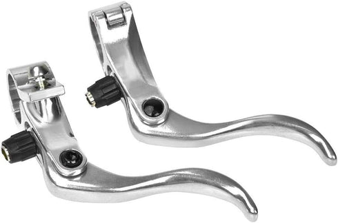 Tbest 1 Pair Brake Lever Left Right Hand, Aluminum Alloy 24mm Mountain Bike Disc Brake Bar Handle Level