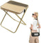 Foldable Backpack Stool, 2026 Portable Folding Camp Stool, Foldable Chair can Turned