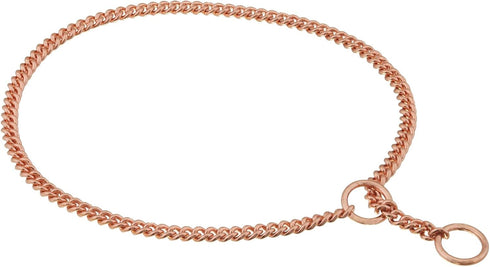 Alvalley Metal Chain Dog Show Collar - Adjustable Slip Collar for Toy, Small, Medium, Large, Extra Large Dogs (Rose