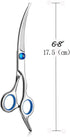 Curved Dog Grooming Scissors,Pet Hair Scissors with Safety Round Tips, Heavy Duty Titanium Stainless Steel, Professional Dogs Cats Pets Grooming Shears by Nlmskzzy