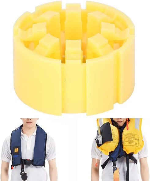 Life Jacket Accessory, Portable Inflatable Vest with Water Soluble Tablets for Emergencies