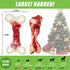 Dog Toys for Aggressive Chewers, Indestructible Bacon Flavored Chew Toy Bones for Medium/Large Breed Dogs