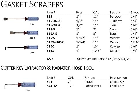 Wilde Tool 544-12.Z 12-inch Cotter Key Extractor and Trampoline Install Tool