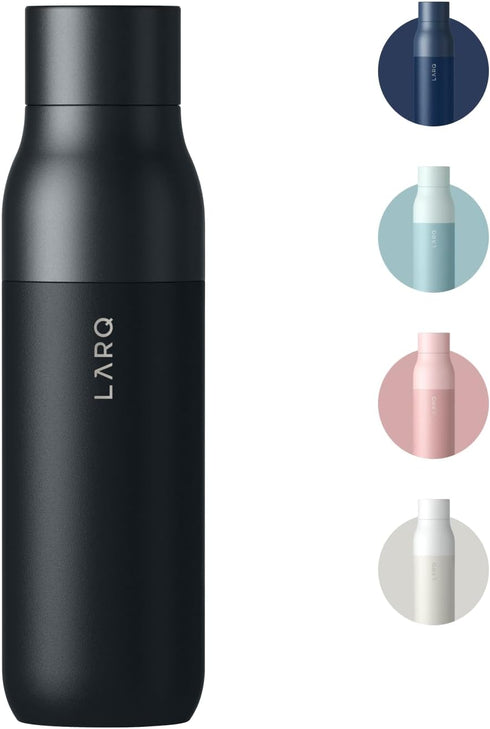 LARQ Bottle Twist Top 25 oz - Insulated Stainless Steel Water Bottle, BPA Free, Reusable for Camping, Office, and