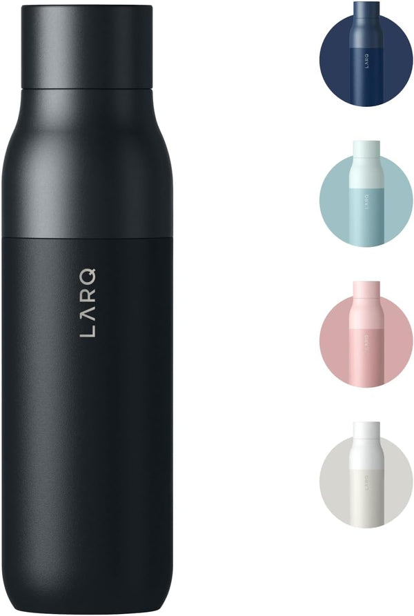 LARQ Bottle Twist Top 25 oz - Insulated Stainless Steel Water Bottle, BPA Free, Reusable for Camping, Office, and