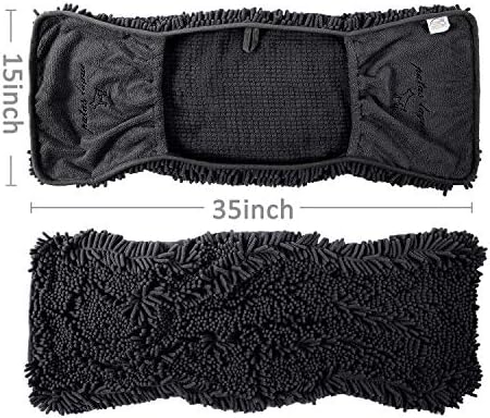 35''x15'' Shammy Patas Lague Absorbent Dog Towel for Drying Dogs Large, Extra Large Microfiber Quick Drying Pet Bath