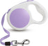 Lavender Purple Retractable Dog Leash 10 ft for Small Medium Dogs and Cats, One Button Control by LFCXHTY