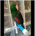 Hypeety Bird Parrot Stand Perch - Portable Suction Cup Shower Perch Toy for Parakeet Bath Stands (3 Suction Cups)
