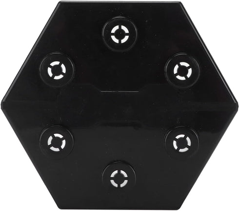 Zerodis Betta Aquarium Starter Kits, Small Crystal-Clear Aquarium for Fish-Loving Kids (Black)
