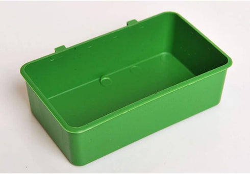 Bird Seed Food Feeding Cups - Plastic Hanging Bowl for Poultry Parrot Pigeon Parakeet Budgie Cage (4.72 Inch)