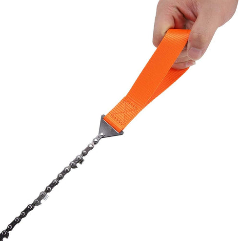 Portable Handheld Survival Chain Saw, 24.8inch High Reach Rope Chain Saw with Storage Bag for Camping