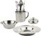 Zerodeko Stainless Steel Camping Cookware Set with Cooking Utensils Portable Picnic Pot