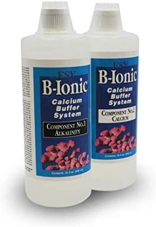 ESV Aquatics B-Ionic Calcium Buffer System, 2-part Calcium and Alkalinity Maintenance Kit for Salt