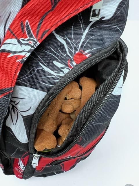Dog Treat Pouches for Training, Hands-Free Leash & Training Bag with Treat Pouch, Poop Bag Holder, Squeaker