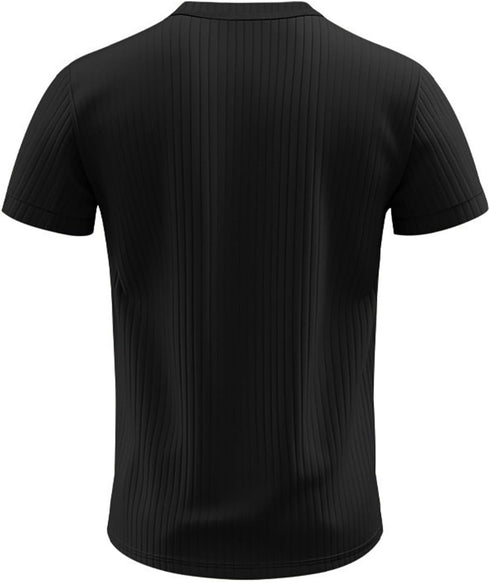 HYYGOCCTV Mens Fashion Button Down Shirts Dressy Henley Shirt Crew Neck Short Sleeve Big and Tall Tshirts Men's