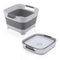 PandaEar Collapsible Baby Bottles Wash Basin, Foldable Wash Tub with Drain Plug
