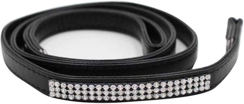 PU Leather Dog Leash for Small Dogs - Sparkly Studded Rhinestone Training Chain for Cats or Dogs