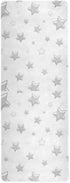 HXshaoye 71x26 inches 1 MM Handdraw Stars Baby Gray nonslip yoga mat for home printed, natural rubber non slip