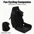 Bike Baby Doll Carrier, Foldable Doll Bike Seat, Adjustable Strap Length, Plastic, Black - Lightweight Durable Design