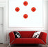 Hybsk Target Pasters, 3 Inch Round Adhesive Shooting Targets, Fluorescent Red and Black