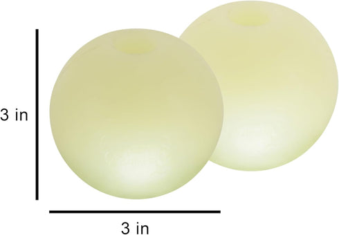 Harry Barker Rubber Balls and Chew Stick - 3" Glow Rubber Bone for Dogs
