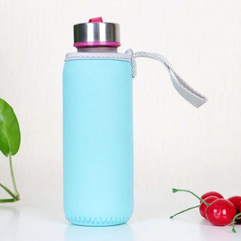 6pcs 5.89X2.55X2.55 Inch PRETYZOOM Portable Bottle Cover Protective Cloth Soft Water Bottle Sleeve Wear-resistant