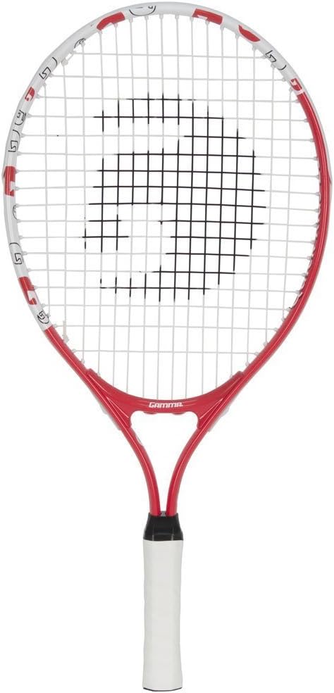 Gamma Sports Junior Tennis Racquet, 19 Inch Prestrung Racket for Kids, 93 Inch Head Size