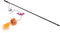 BESTOYARD Halloween Cat Wand Toys, Interactive Teasing Stick, Multifunctional Kitten Launcher