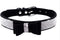 Rhinestone Dog Collar, Soft Suede Leather with Crystal Diamond, XS, Black-1