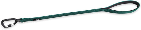 Hyhug Pets 24 Inches Heavy Duty Short Leash - Dark Green with Comfortable Handle and Lightweight Clip for Training