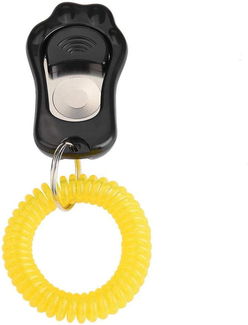 Yosoo Clicker Dog Training - Adjustable 3 Gears Pet Training Clicker with Wrist Strap for Cats and Birds (Black)