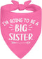 ZBBFSCSB I'm Going to Be A Big Sister Pink Dog Bandana, Pregnancy Announcement