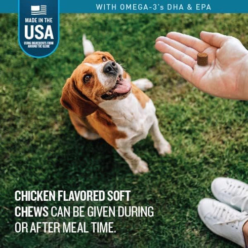 VetIQ Glucosamine Hip & Joint Supplement for Dogs, 60 Soft Chews, Dog Joint Support with MSM and Krill