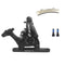 Zoom Dual-Piston Cable Actuated Mechanical Flat Mount Disc Caliper, Front Brake Black