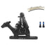 Zoom Dual-Piston Cable Actuated Mechanical Flat Mount Disc Caliper, Front Brake Black