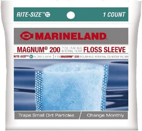 Marineland Magnum 200 Polishing Internal Filter Floss Sleeve, Traps Small Dirt Particles, 1 Ct